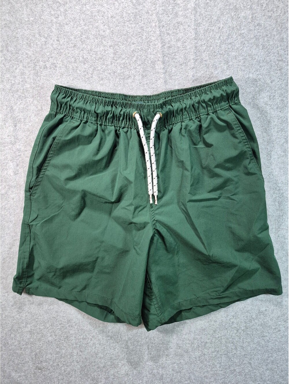 George Men’s Small Green Swim Trunks Drawstring Mesh Lined 28-30